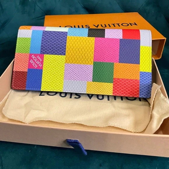 Louis Vuitton 3D Brazza Damier multi color wallet - Picture 3 of 6